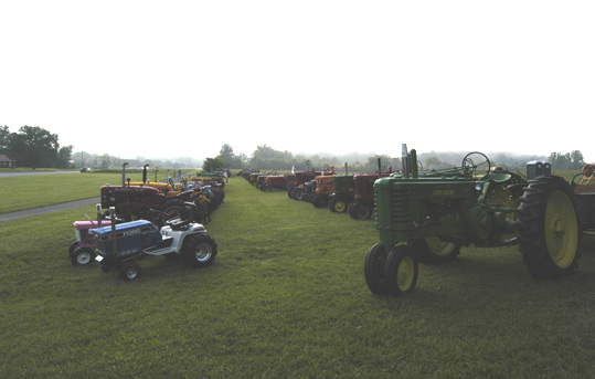 Antique Tractors at the Townsend Visitors Center.